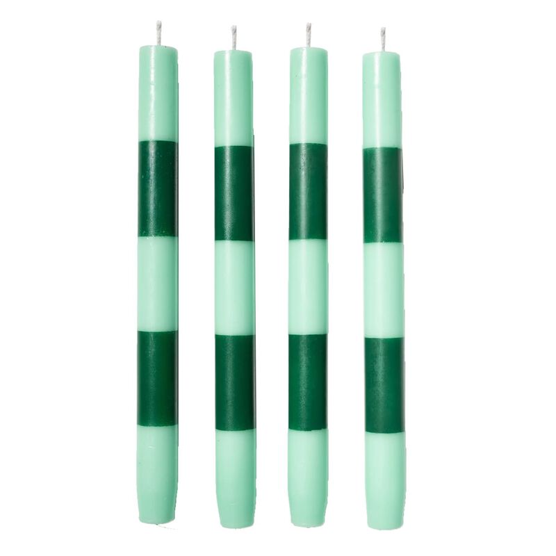 FAZEEK Striped Dinner Candles 4Pk image number 0